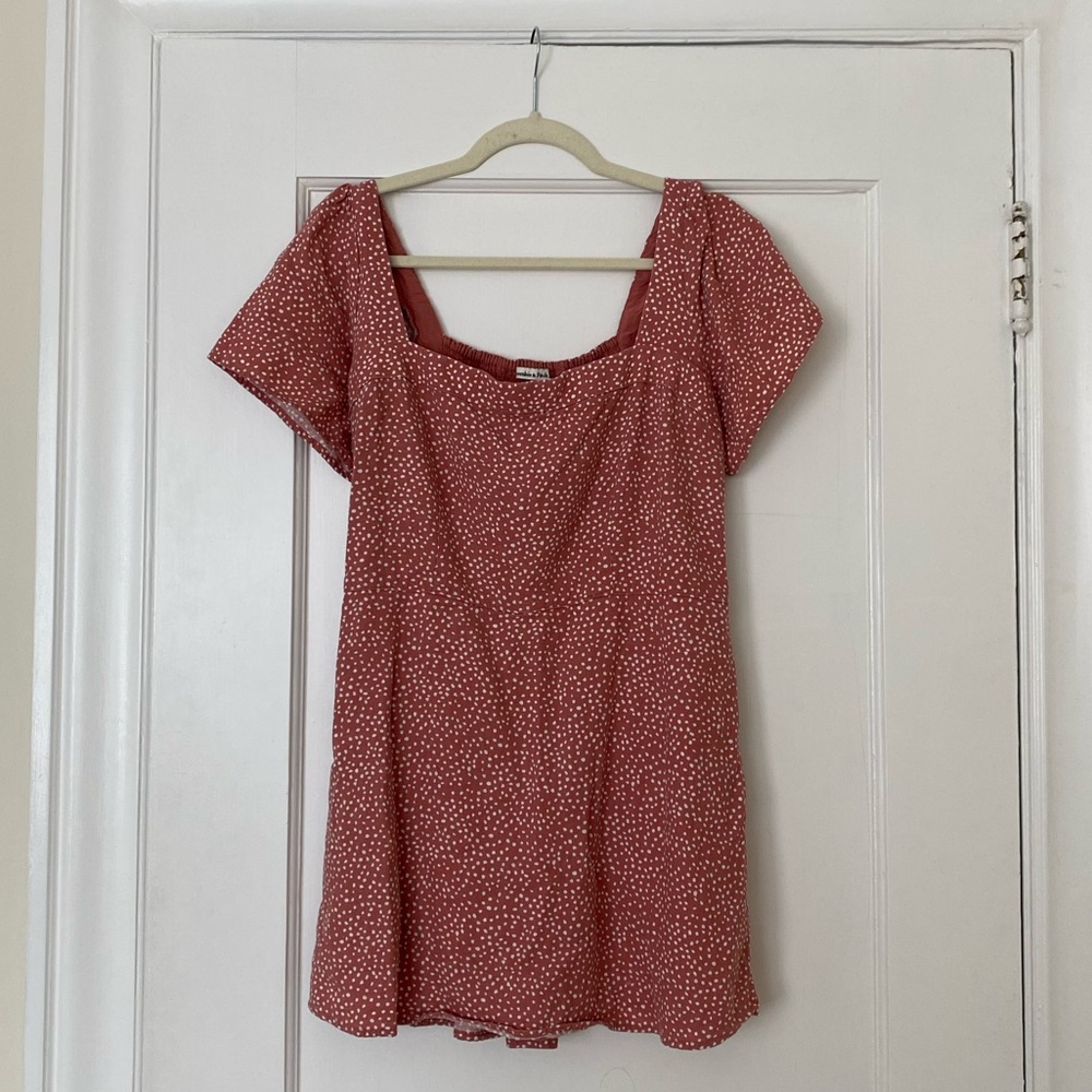 Abercrombie pink polka-dot dress